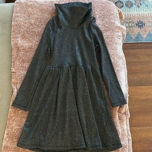Rare Editions Girls Size 12, Turtle Neck, Ribbed, Sparkle Dress